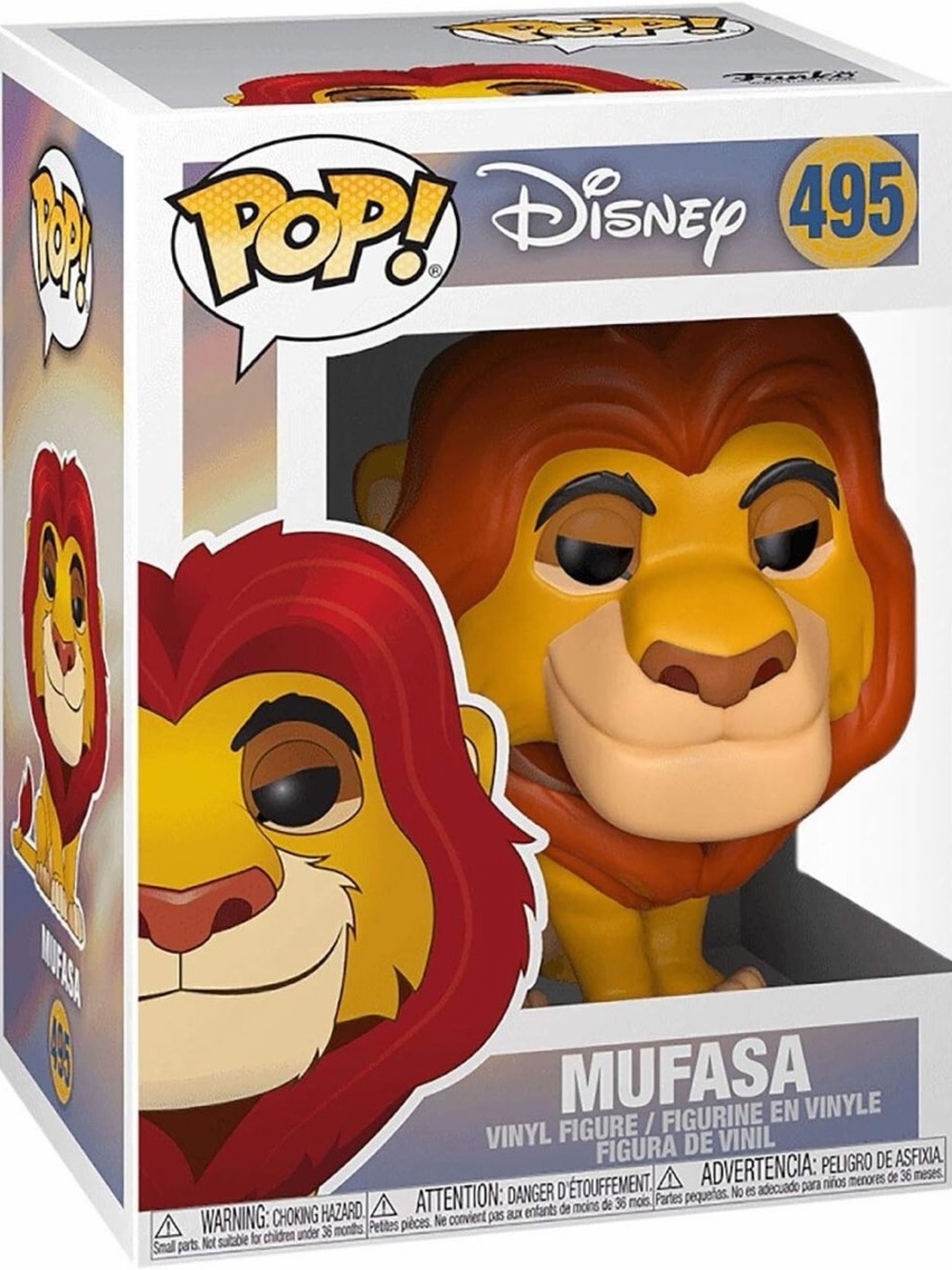 Disney Mufasa POP! Vinyl Figure - Brown, Gold, Yellow